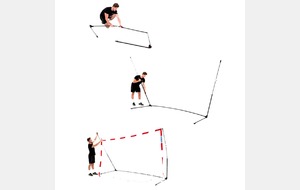 Buts de handball pliables